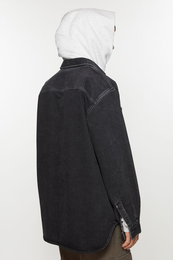 Acne Studios Jeanshemd mit Knopfleiste - Lockere Passform Fabrikladen