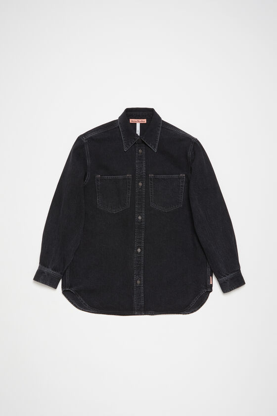 Acne Studios Jeanshemd mit Knopfleiste - Lockere Passform Fabrikladen