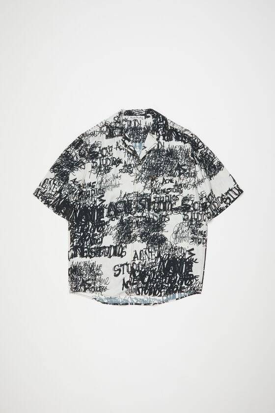 Acne Studios Bedrucktes Hemd mit Knopfleiste Begrenzt auf 3 Tage