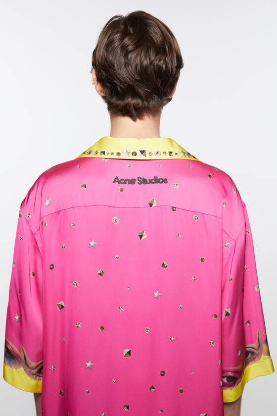 Acne Studios Bedrucktes Hemd mit Knopfleiste Verkauf