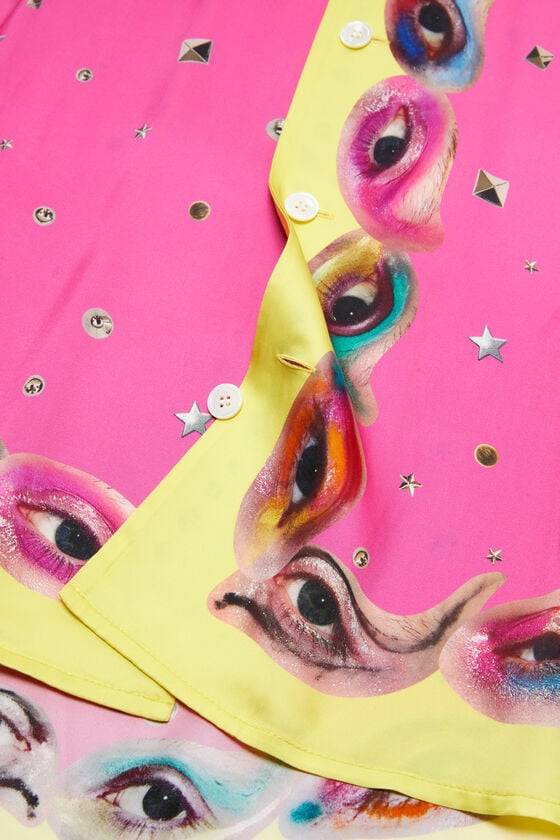 Acne Studios Bedrucktes Hemd mit Knopfleiste Verkauf