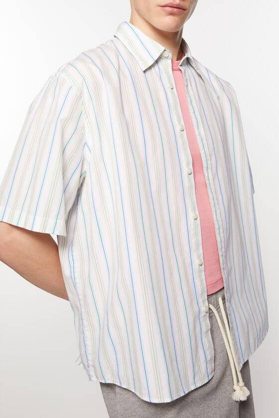 Acne Studios Gestreiftes Hemd mit Knopfleiste Unisex Hotsell