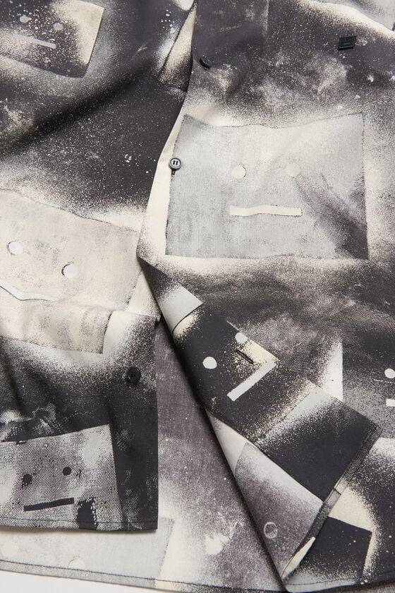 Acne Studios Bedrucktes Hemd mit Knopfleiste Unisex Schlussverkauf