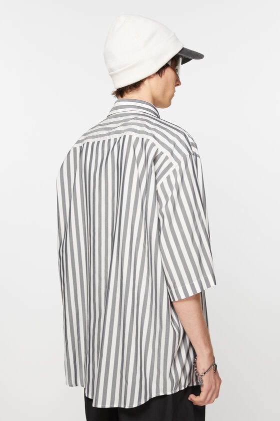 Acne Studios Gestreiftes Hemd mit Knopfleiste Fabrikverkauf