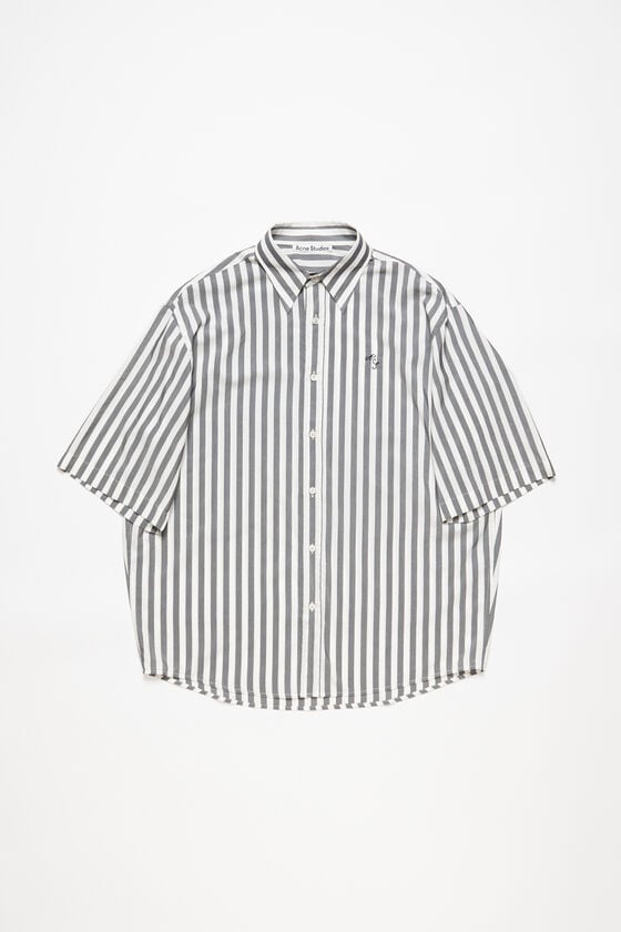 Acne Studios Gestreiftes Hemd mit Knopfleiste Fabrikverkauf
