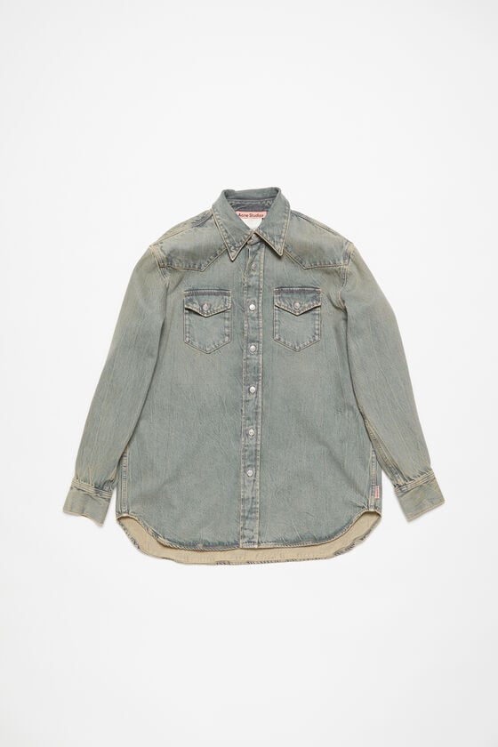 Acne Studios Jeanshemd in lockerer Passform Fabrik Onlineshop