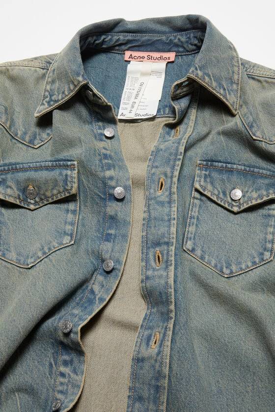 Acne Studios Jeanshemd in lockerer Passform Fabrik Onlineshop