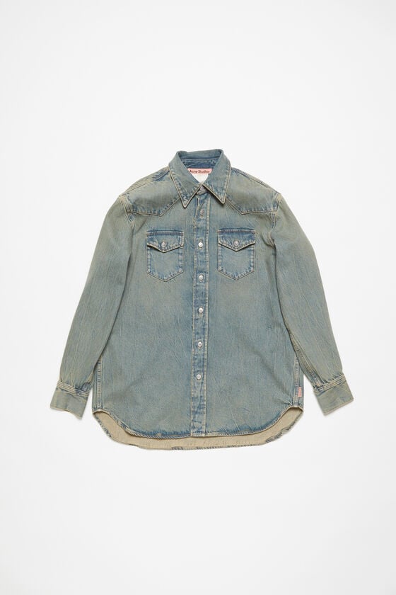 Acne Studios Jeanshemd in lockerer Passform Fabrik Onlineshop