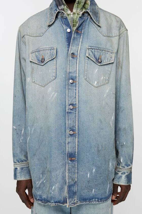 Acne Studios Jeanshemd – entspannte Passform Rabatt