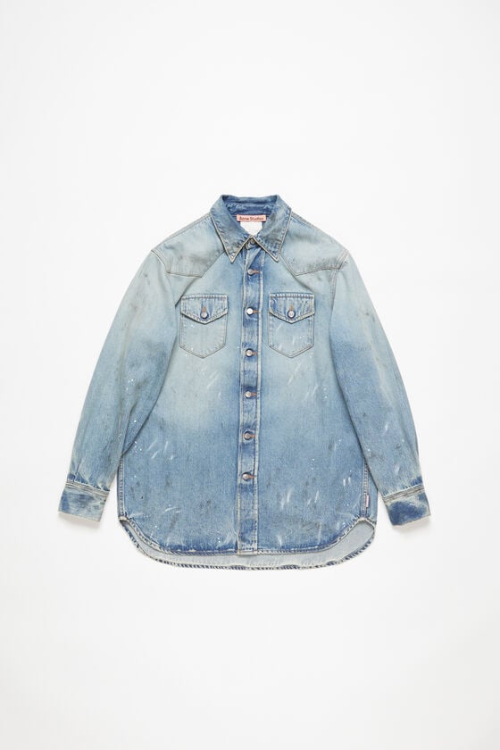 Acne Studios Jeanshemd – entspannte Passform Rabatt