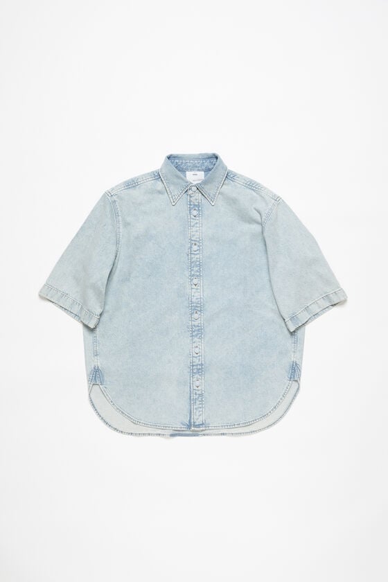 Acne Studios Denimhemd mit Knopfleiste – Lockere Passform Versandkostenfrei