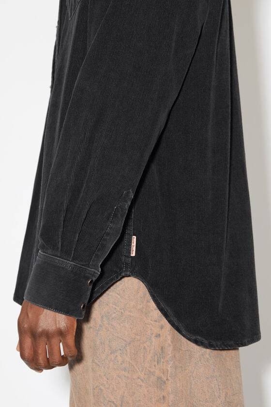 Acne Studios Cord-Hemd mit Knopfleiste Großer Ausverkauf