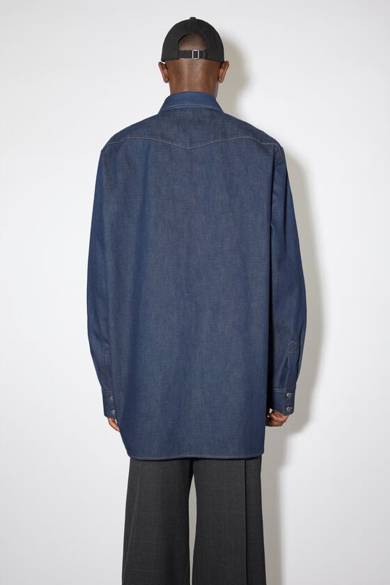 Acne Studios Jeanshemd mit Knopfleiste Flash Sale