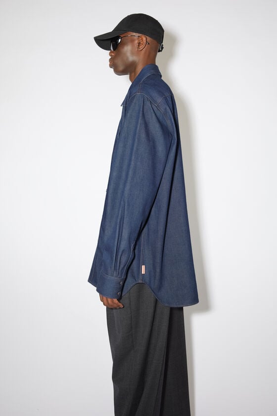 Acne Studios Jeanshemd mit Knopfleiste Flash Sale