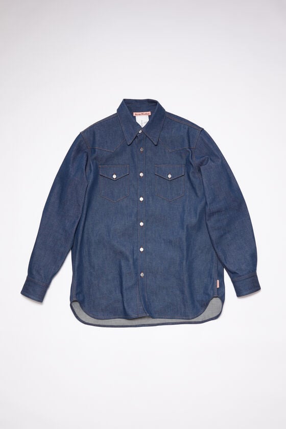 Acne Studios Jeanshemd mit Knopfleiste Flash Sale