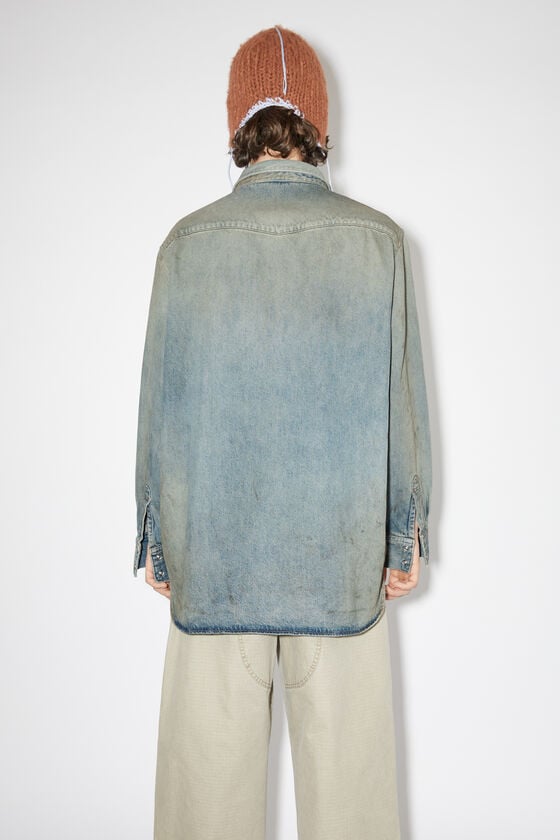 Acne Studios Jeanshemd mit Knopfleiste Begrenztes Angebot