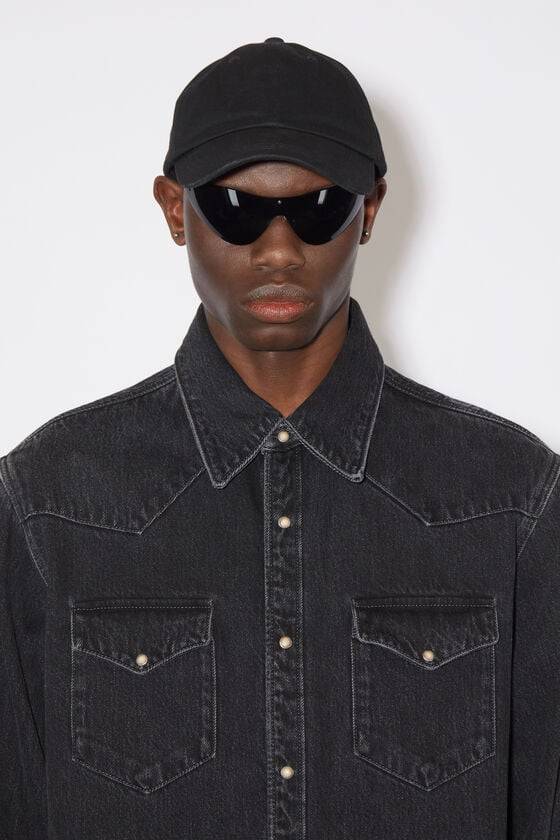 Acne Studios Jeanshemd mit Knopfleiste Exklusivangebot