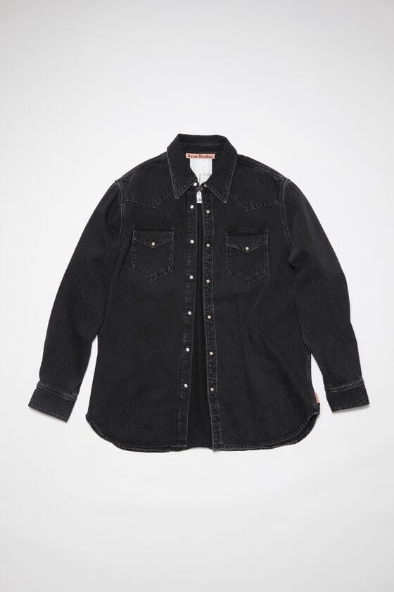 Acne Studios Jeanshemd mit Knopfleiste Exklusivangebot