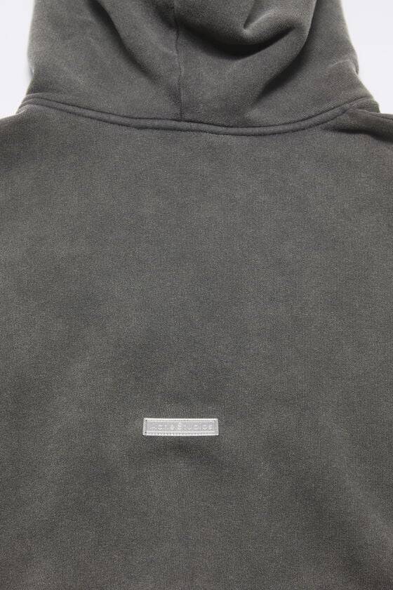 Acne Studios Sweatshirt mit Kapuze und Logoaufnäher Saisonschlussverkauf