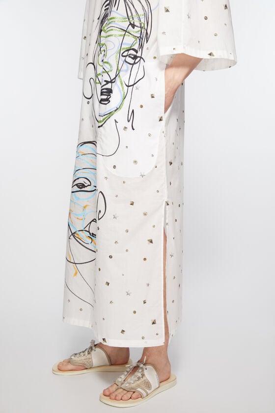 Acne Studios Bedrucktes Kleid Räumungsverkauf