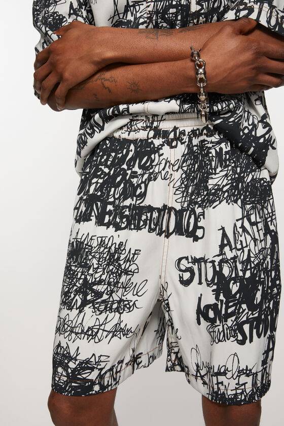 Acne Studios Bedruckte Shorts Limitierter Zeitrabatt