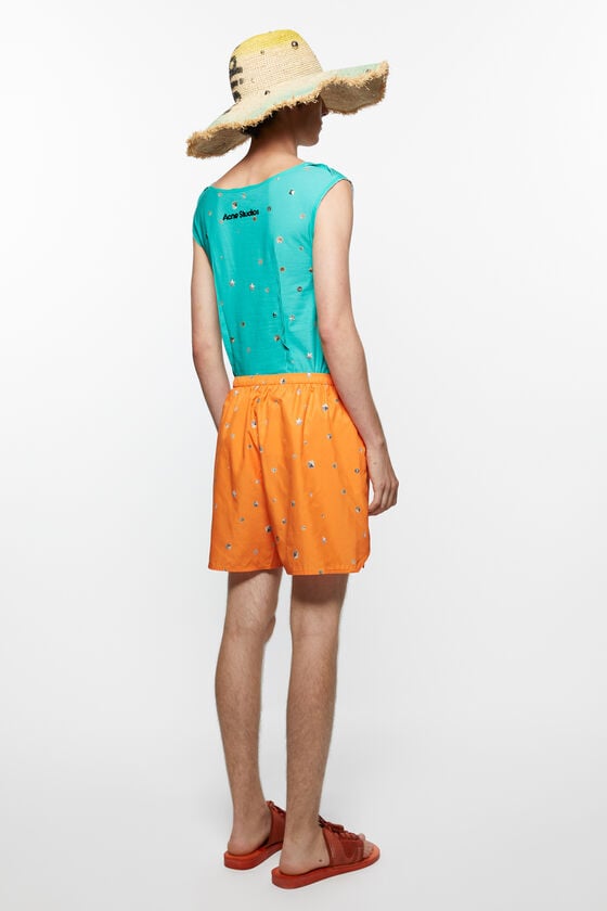 Acne Studios Bedruckte Badeshorts Sonderangebot