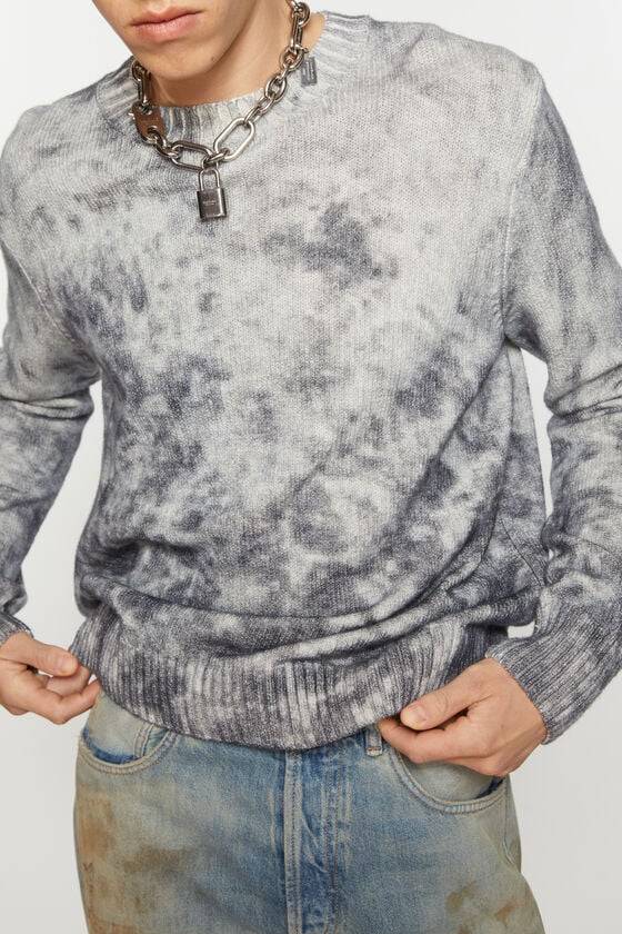 Acne Studios Pullover mit Acid-Print Black Friday Preise