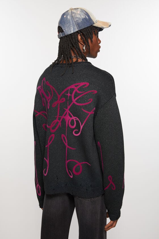 Acne Studios Bedruckter Pullover Im Verkauf