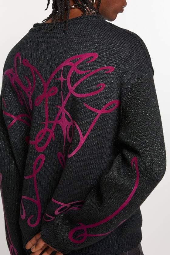 Acne Studios Bedruckter Pullover Im Verkauf