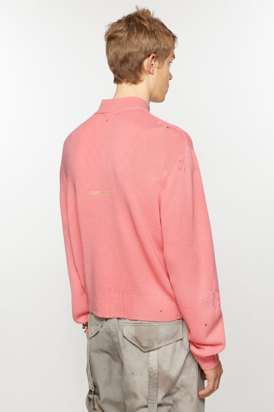 Acne Studios Strickjacke mit Reißverschluss im Used-Look Outlet