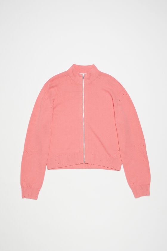 Acne Studios Strickjacke mit Reißverschluss im Used-Look Outlet