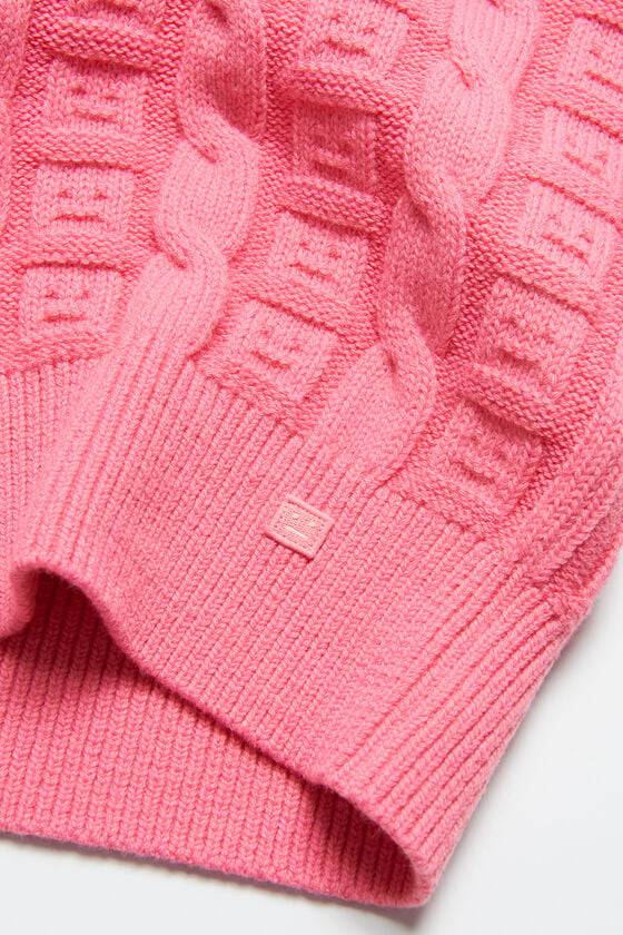 Acne Studios Ärmelloser Zopfstrickpullover Unisex Verkauf