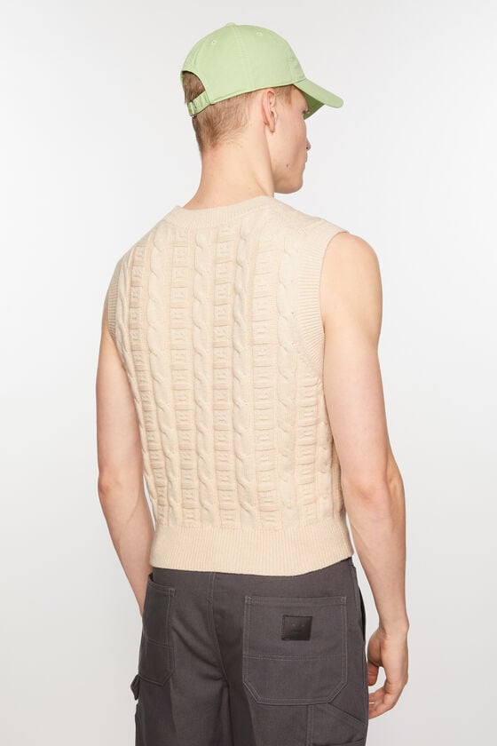 Acne Studios Ärmelloser Pullover aus Zopfwolle Unisex Angebote