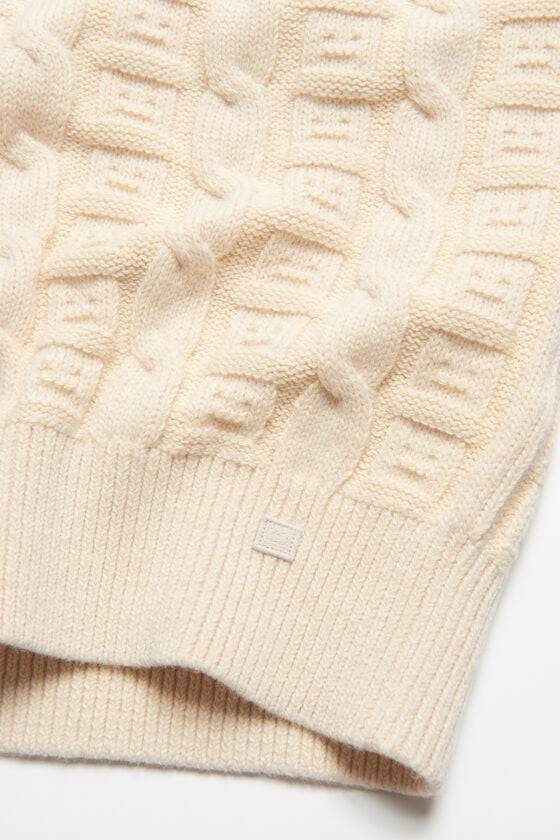 Acne Studios Ärmelloser Pullover aus Zopfwolle Unisex Angebote