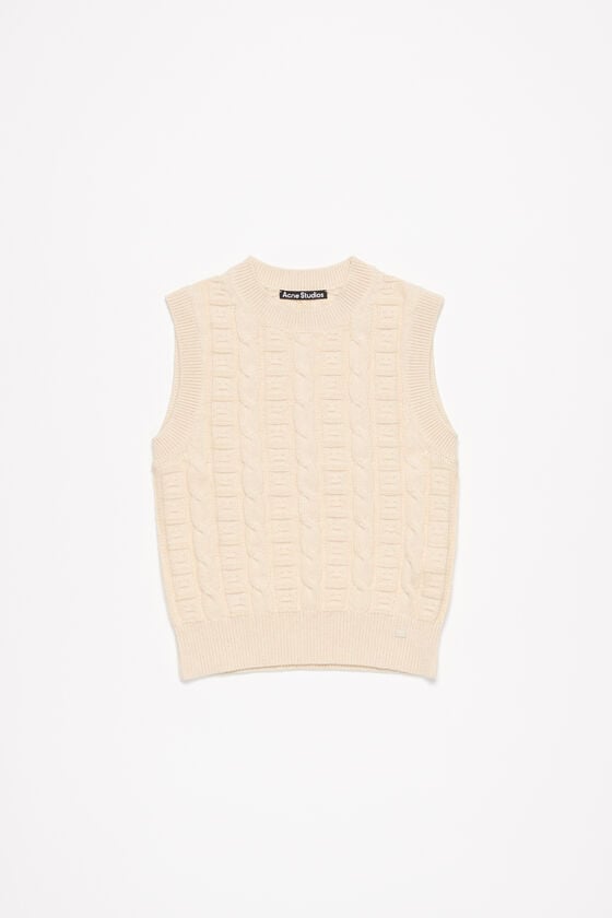 Acne Studios Ärmelloser Pullover aus Zopfwolle Unisex Angebote