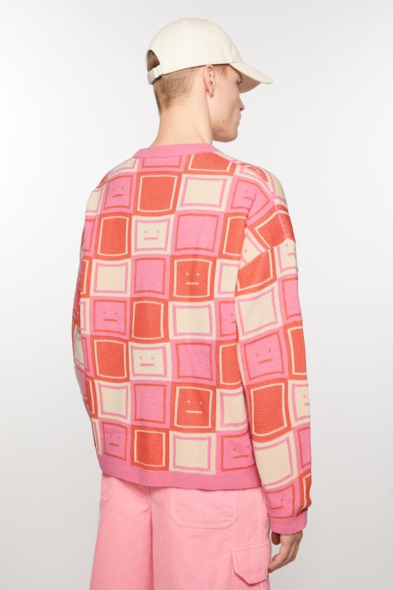 Acne Studios Jacquard-Pullover mit Rundhalsausschnitt Unisex Schlussverkauf