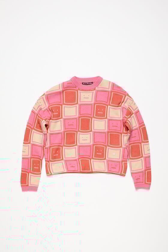 Acne Studios Jacquard-Pullover mit Rundhalsausschnitt Unisex Schlussverkauf