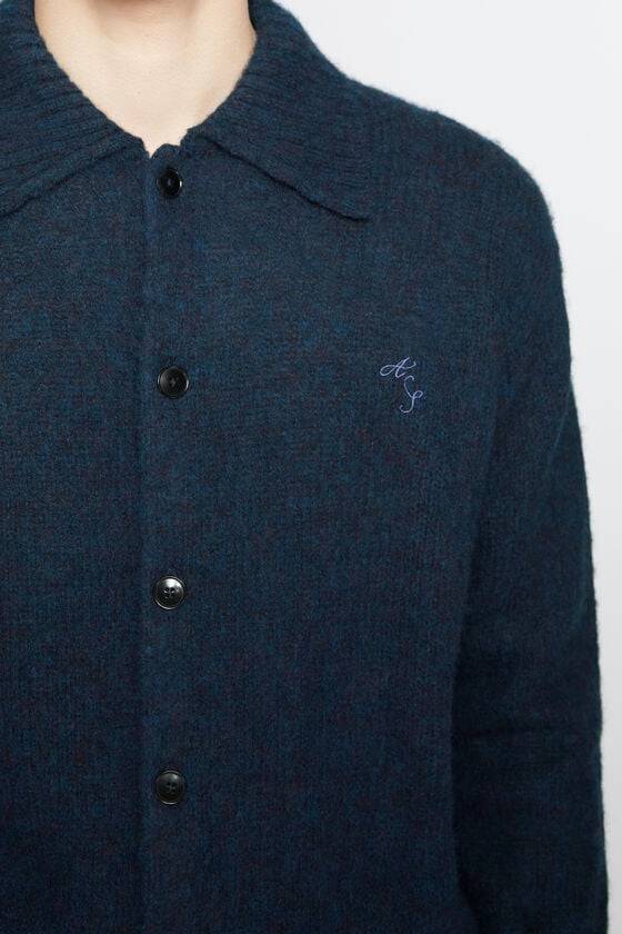 Acne Studios Polo-Cardigan aus Wolle Blitzverkäufe