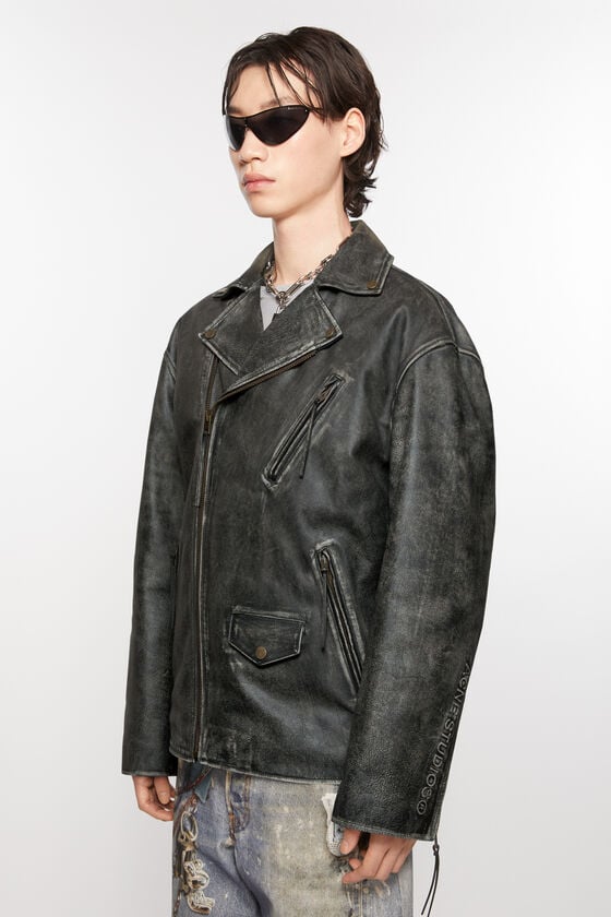 Acne Studios Biker-Lederjacke Muttertagsangebot