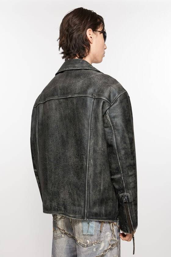 Acne Studios Biker-Lederjacke Muttertagsangebot