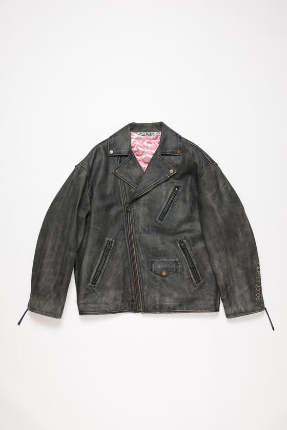 Acne Studios Biker-Lederjacke Muttertagsangebot