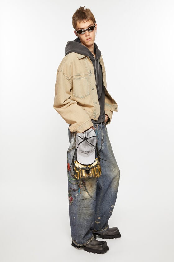 Acne Studios Jeansjacke - Oversized Croppped Fit Jubiläumsangebot