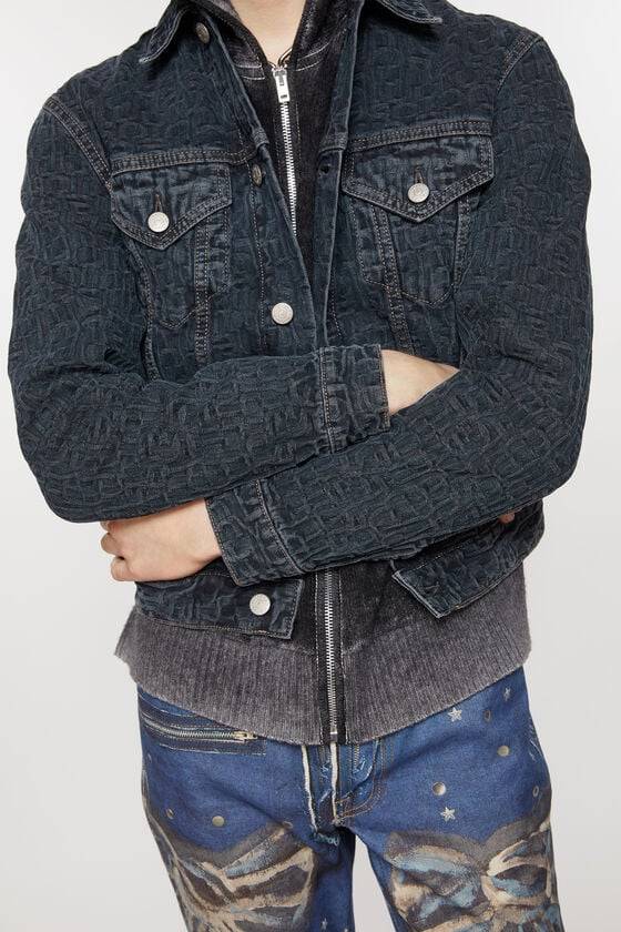 Acne Studios Jeansjacke - Normale verkürzte Passform Neueste Mode