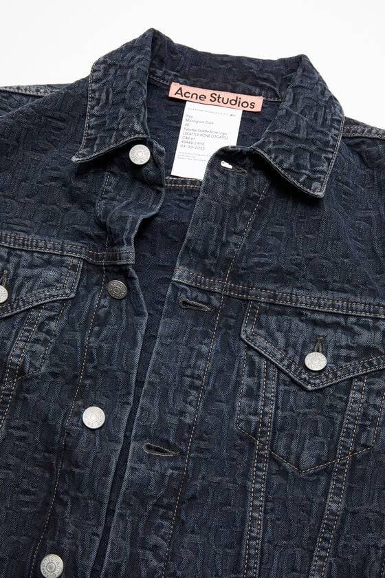 Acne Studios Jeansjacke - Normale verkürzte Passform Neueste Mode