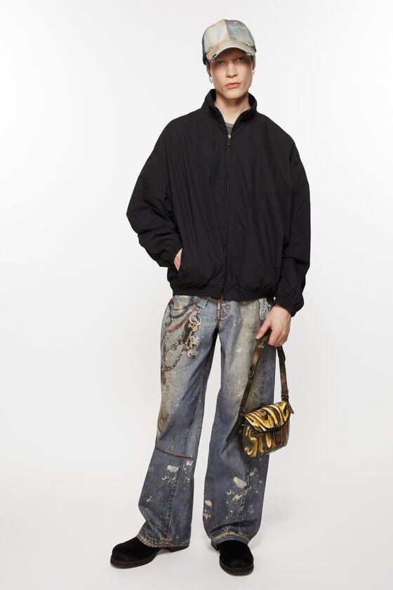 Acne Studios Jacke mit Reißverschluss und Logo Zeitlich begrenztes Angebot