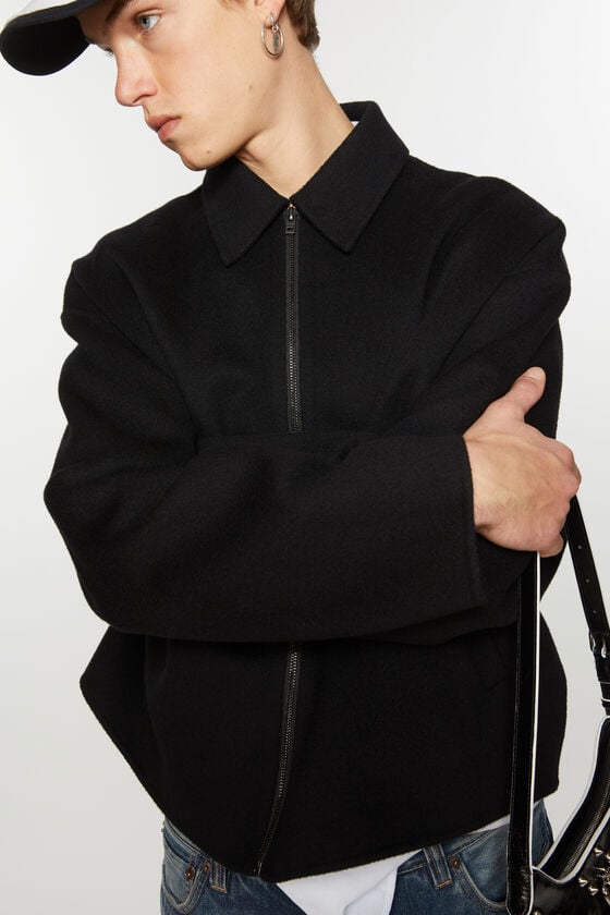 Acne Studios Jacke mit Reißverschluss aus Wolle Exklusive Angebote