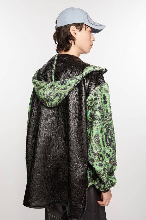 Acne Studios Bedruckte Fleece-Kapuzenjacke Saisonale Angebote