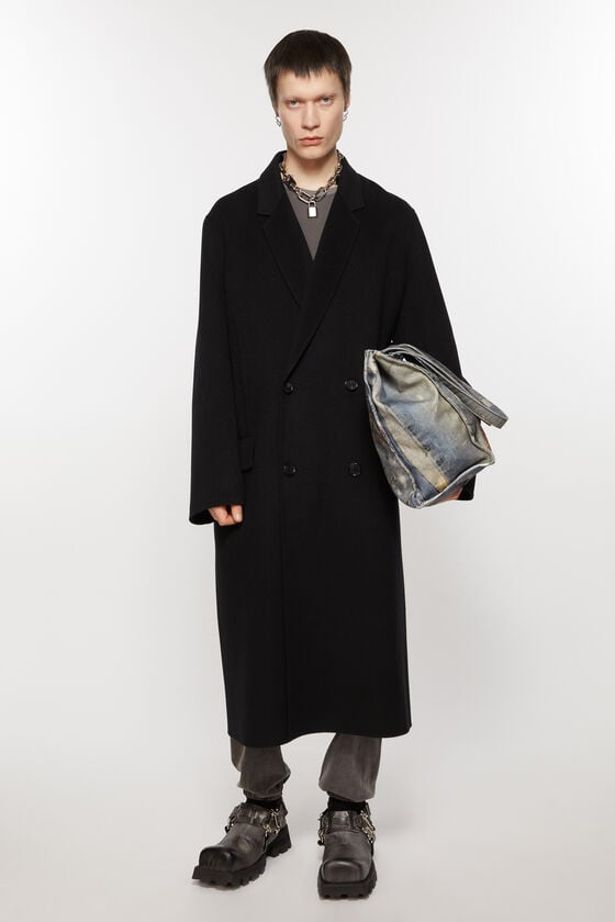 Acne Studios Zweireihiger Wollmantel Sonderangebote