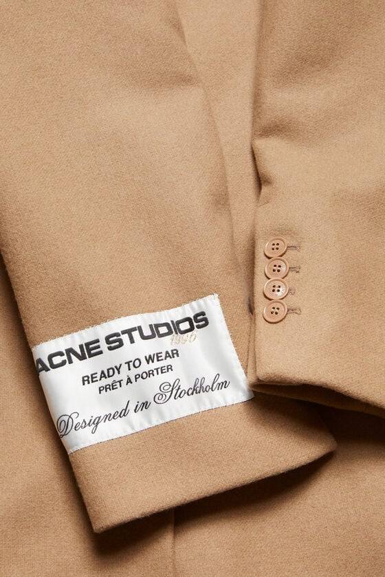 Acne Studios Einreihiger Wollmantel Bis zu 60% Rabatt