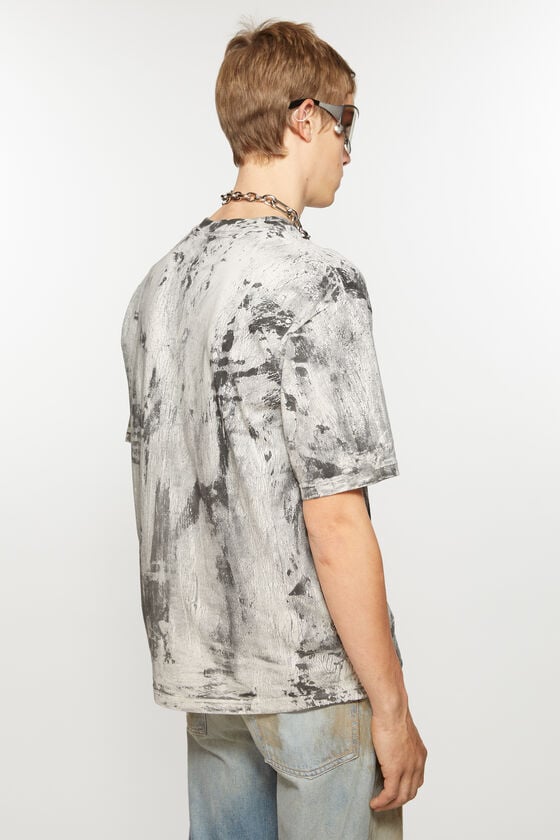 Acne Studios T-Shirt mit Gipsaufdruck Clearance-Verkauf